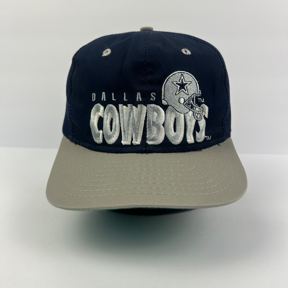 Vintage 90s Dallas Cowboys Hat Cap Snap Back Adjustable Navy Blue‎ NFL Adult